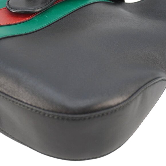 Gucci Dionysus Medium Web Leather Hobo Shoulder Bag Black - Picture 5 of 13